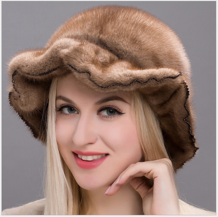 Vintage Beaver Fur Hat front