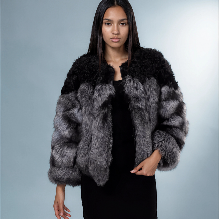 Hammerfest Arctic Fox Fur Poncho Coat