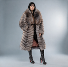 Courchevel Long Fox Fur Coat