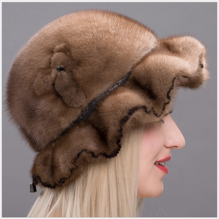Vintage Beaver Fur Hat styled