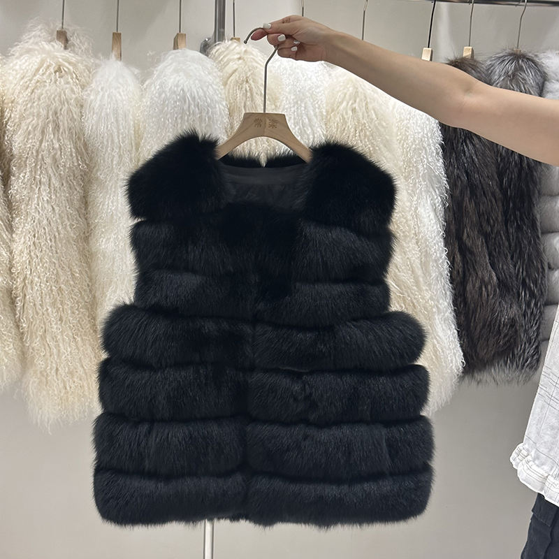 Fox Fur Vest back