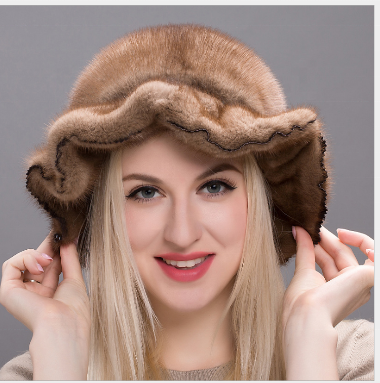 Vintage Beaver Fur Hat side
