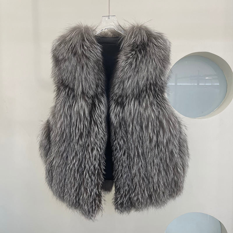 Fox Fur Jacket Vest front