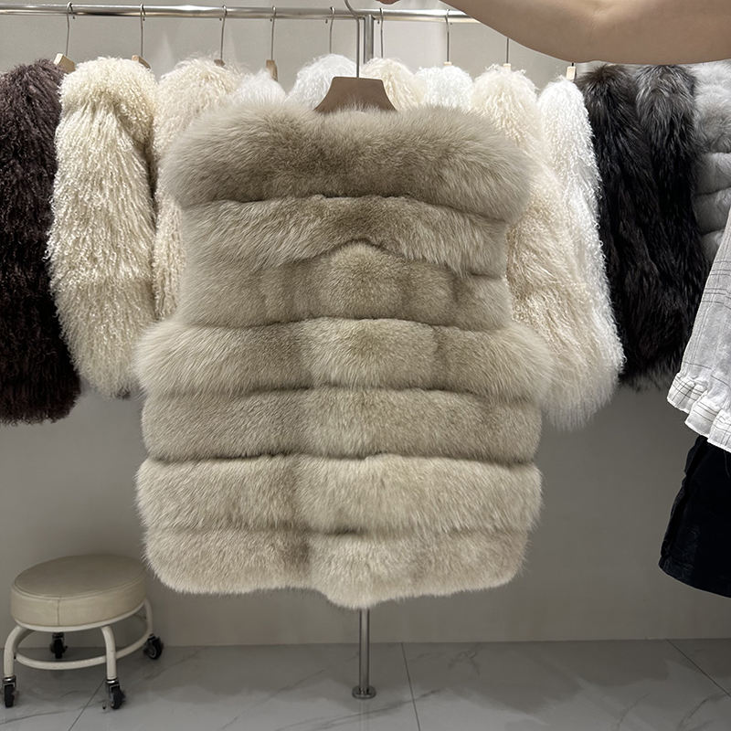 Fox Fur Vest color options