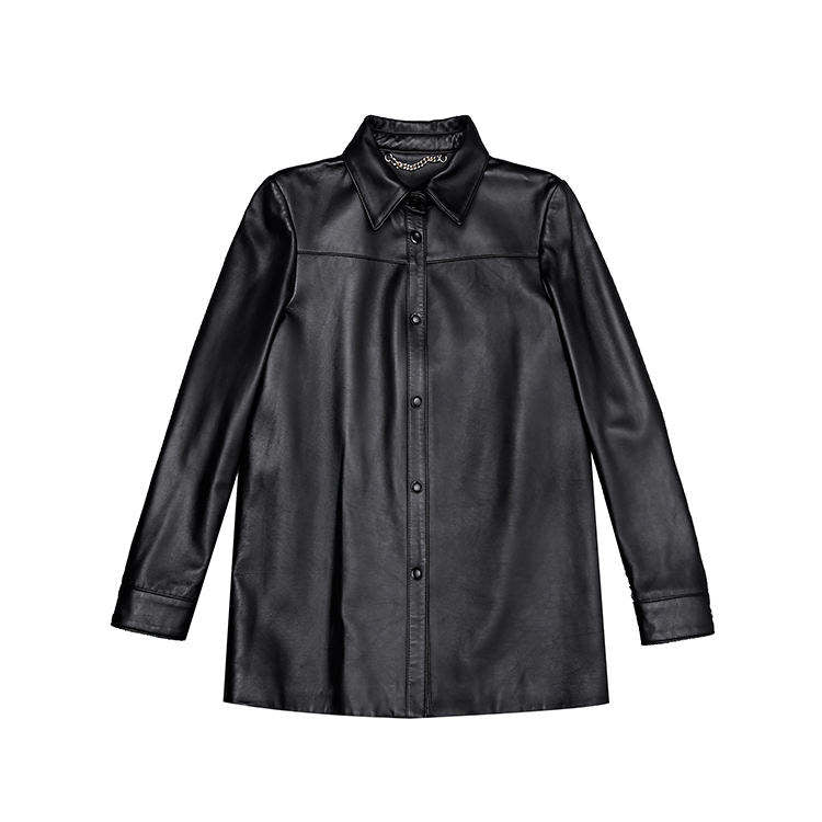 Sheepskin Leather Jacket collar