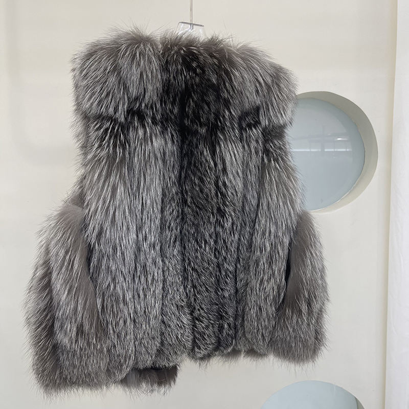 Fox Fur Jacket Vest styled