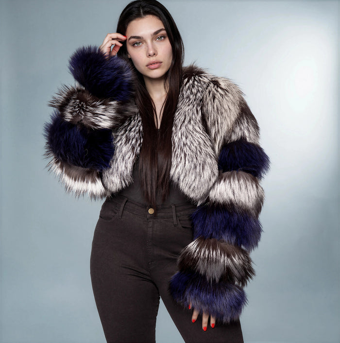 St. Moritz Silver Fox Fur Coat