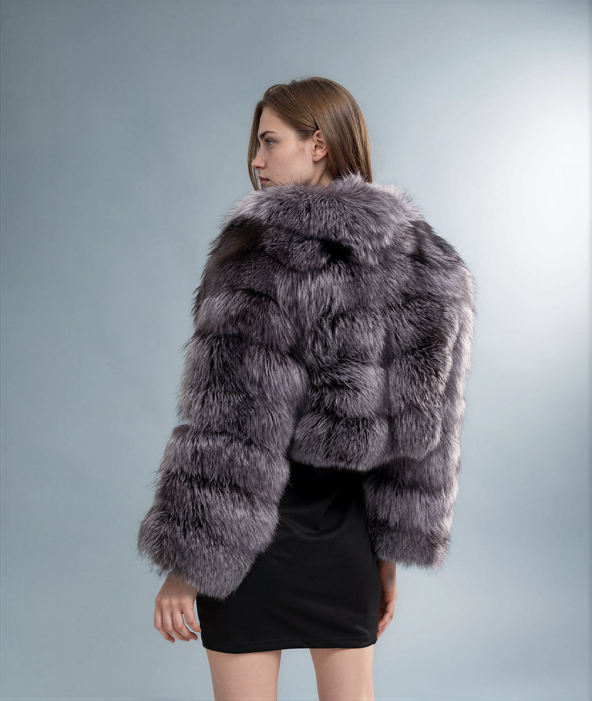 Chamonix Silver Fox Fur Jacket