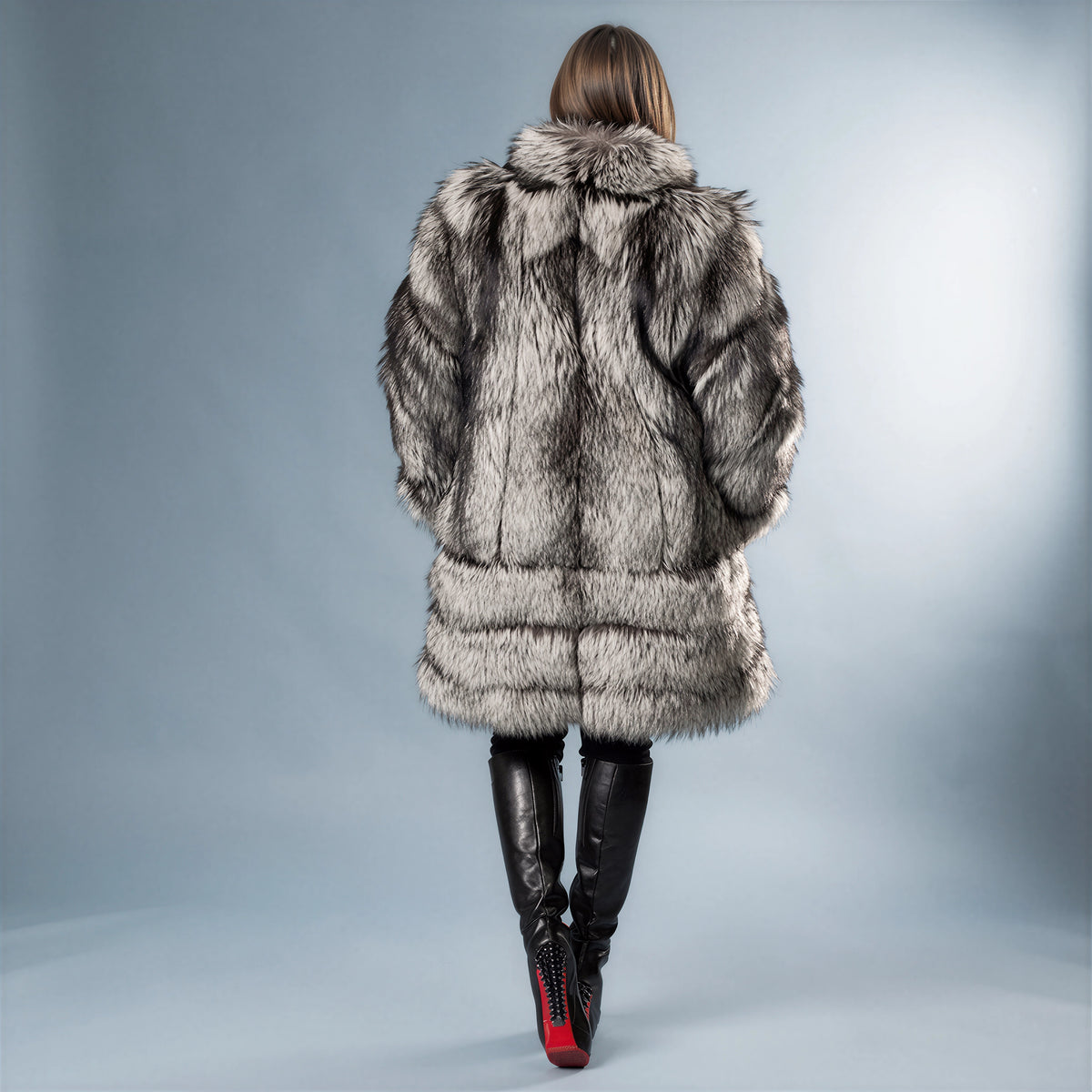 Gstaad Full-Pelt Fox Fur Coat