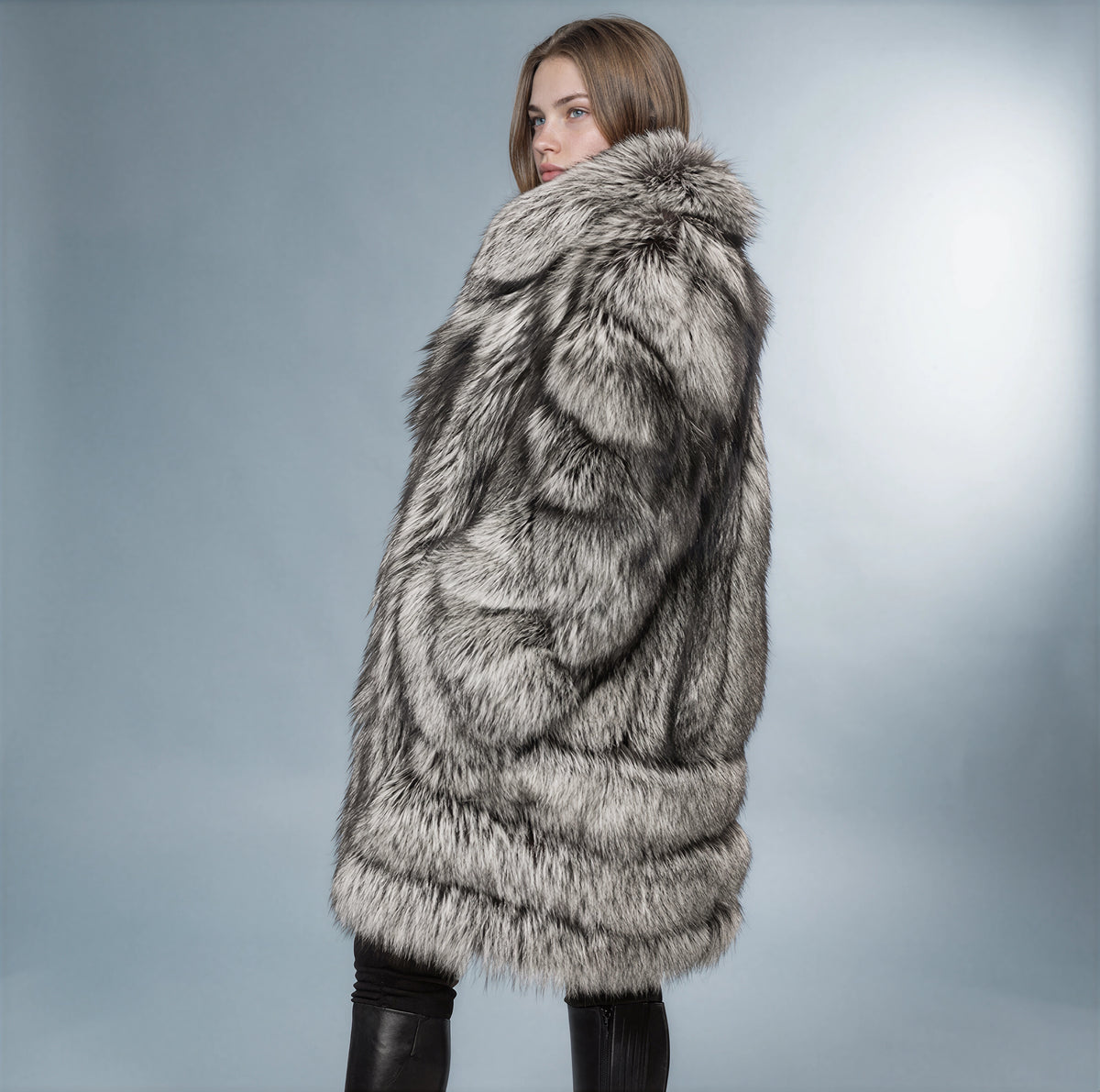 Gstaad Full-Pelt Fox Fur Coat