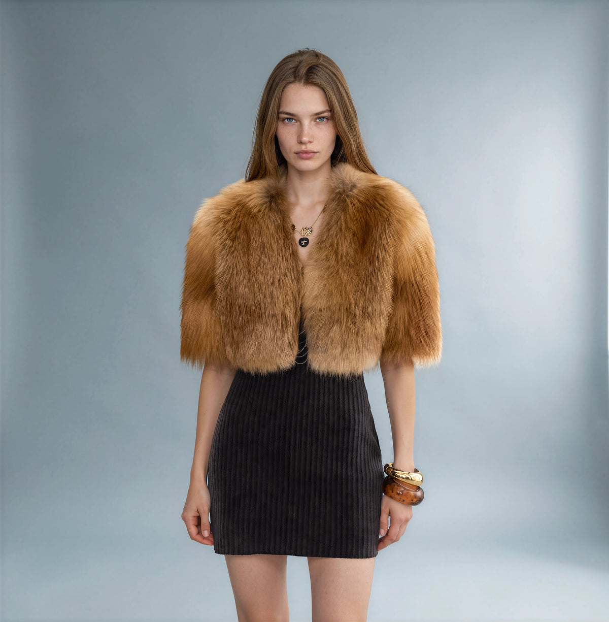 Lech Reversible Fox Fur Overcoat