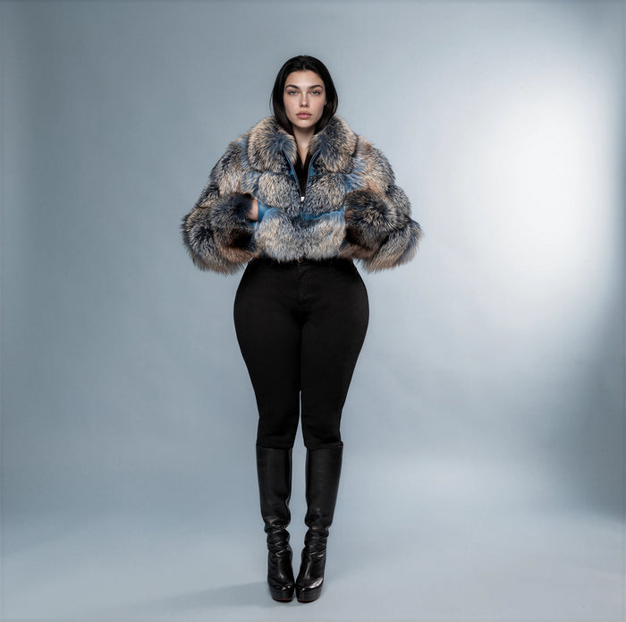 Verbier Fox Fur Coat — Extended Sizes