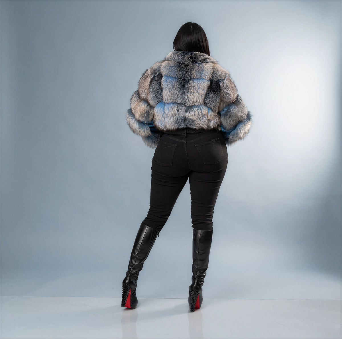 Verbier Fox Fur Coat — Extended Sizes
