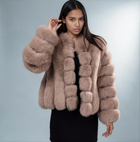 Andermatt Cropped Fox Fur Coat
