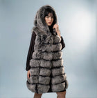 Geilo Fox Fur Trench Gilet