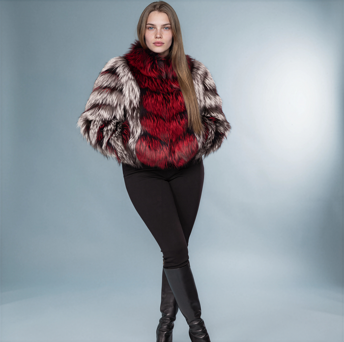 Kirkenes Silver Fox Fur Coat