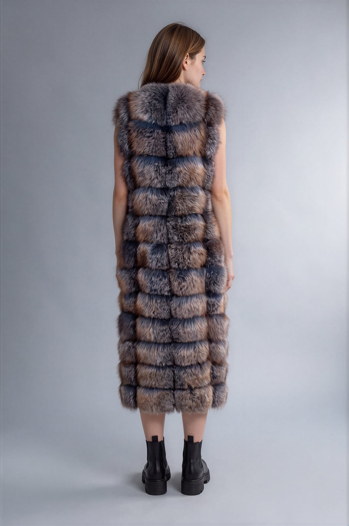 Cortina Fox Fur Long Gilet
