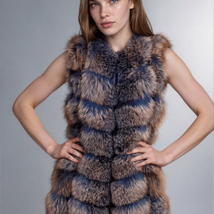 Cortina Fox Fur Long Gilet