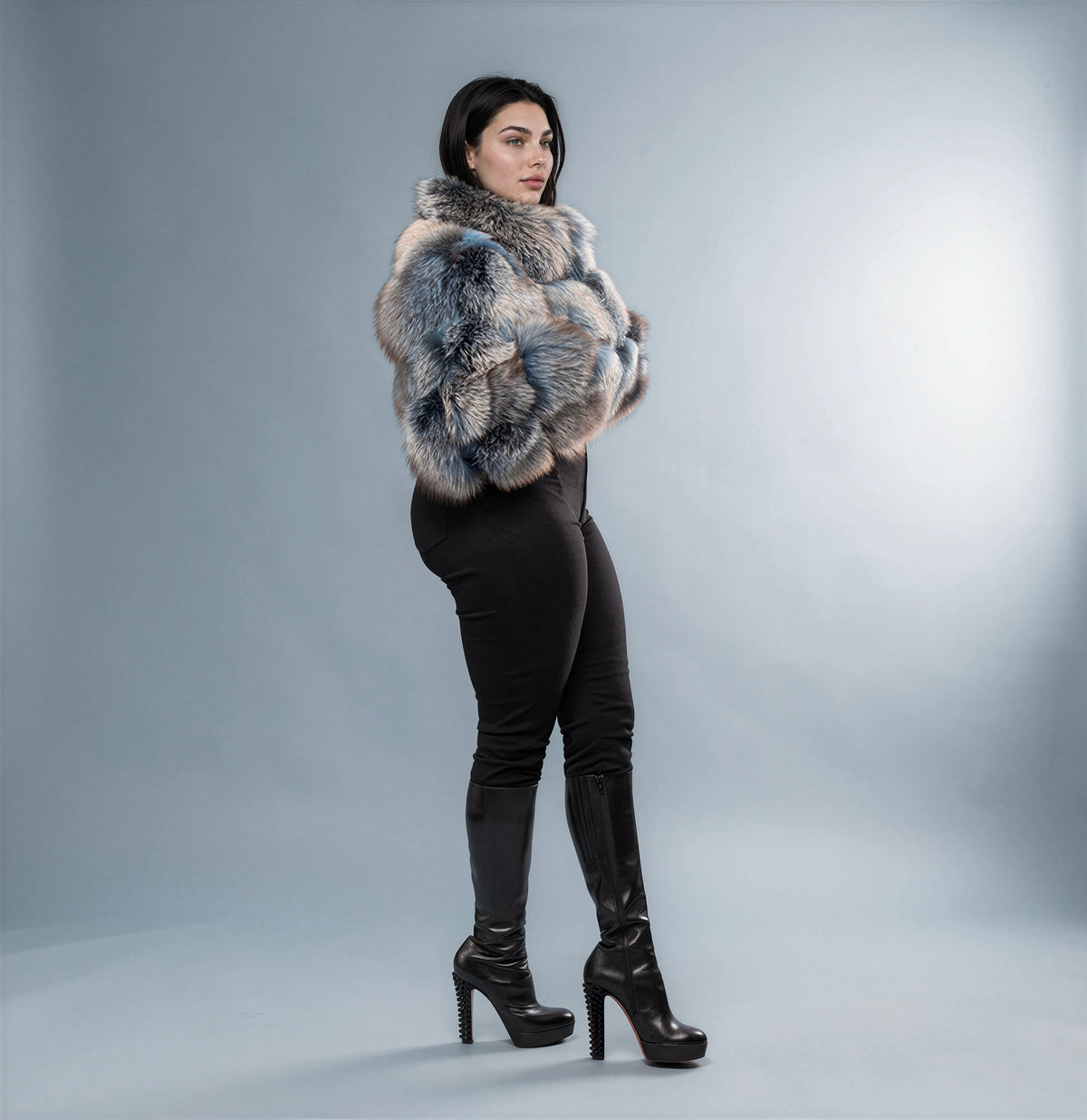 Verbier Fox Fur Coat — Extended Sizes