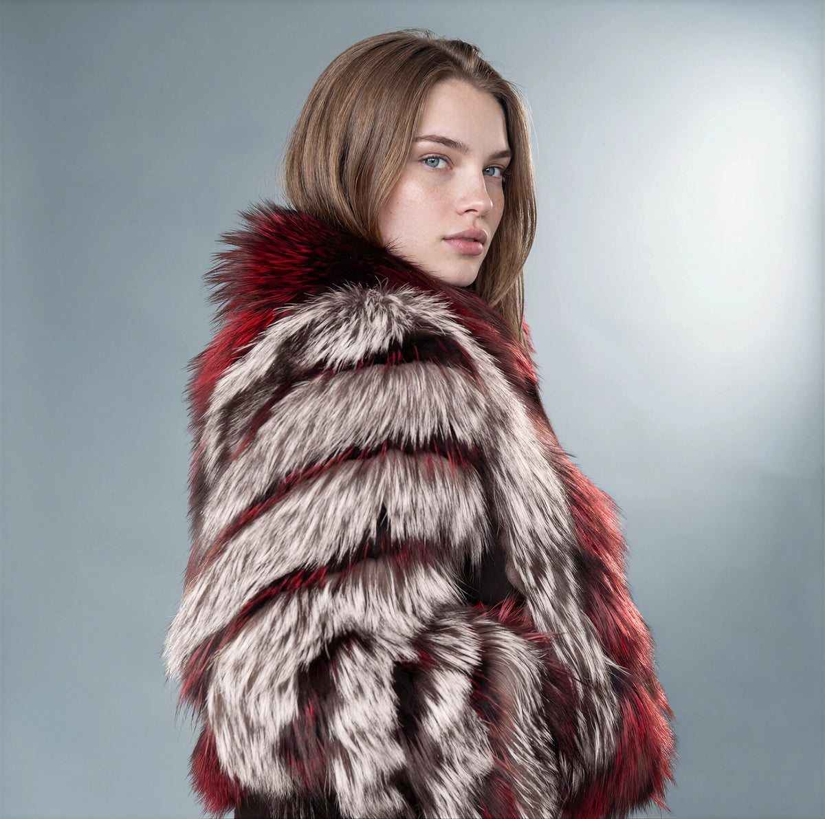 Kirkenes Silver Fox Fur Coat
